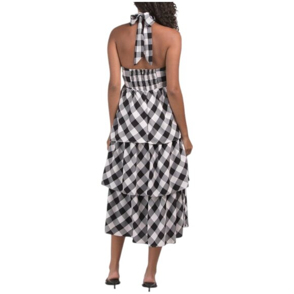 EBBY & I Gingham Halter Twist Dress - Picture 2 of 2